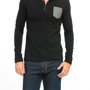 PLAYERA TIPO POLO MANGA LARGA